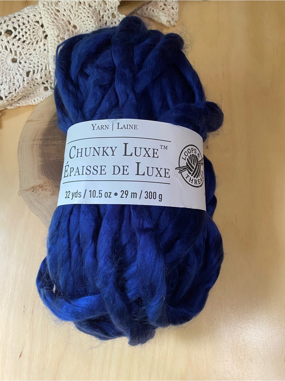 Loops & Threads Chunky Luxe Yarn - Navy/Marine